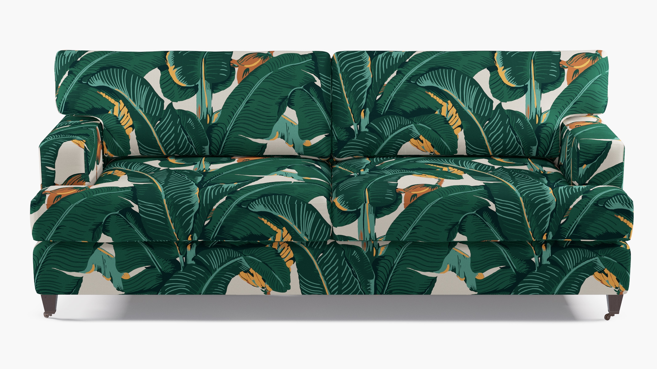 Classic Sofa, Martinique®®, Espresso with Antique Brass Caster - Image 0