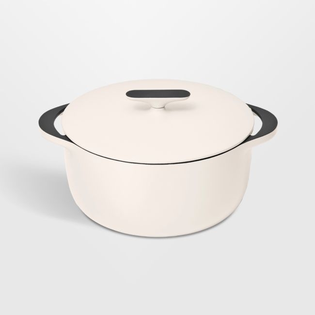 Caraway ® 6.5-Qt. Cream Enameled Cast Iron Dutch Oven with Lid - Image 0