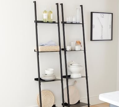 Temple Street Ladder Shelf, Black - Image 2