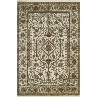 One-of-a-Kind Mountain King Hand-Knotted Cream/Camel 6'2" x 9'2" Wool Area Rug - Image 0