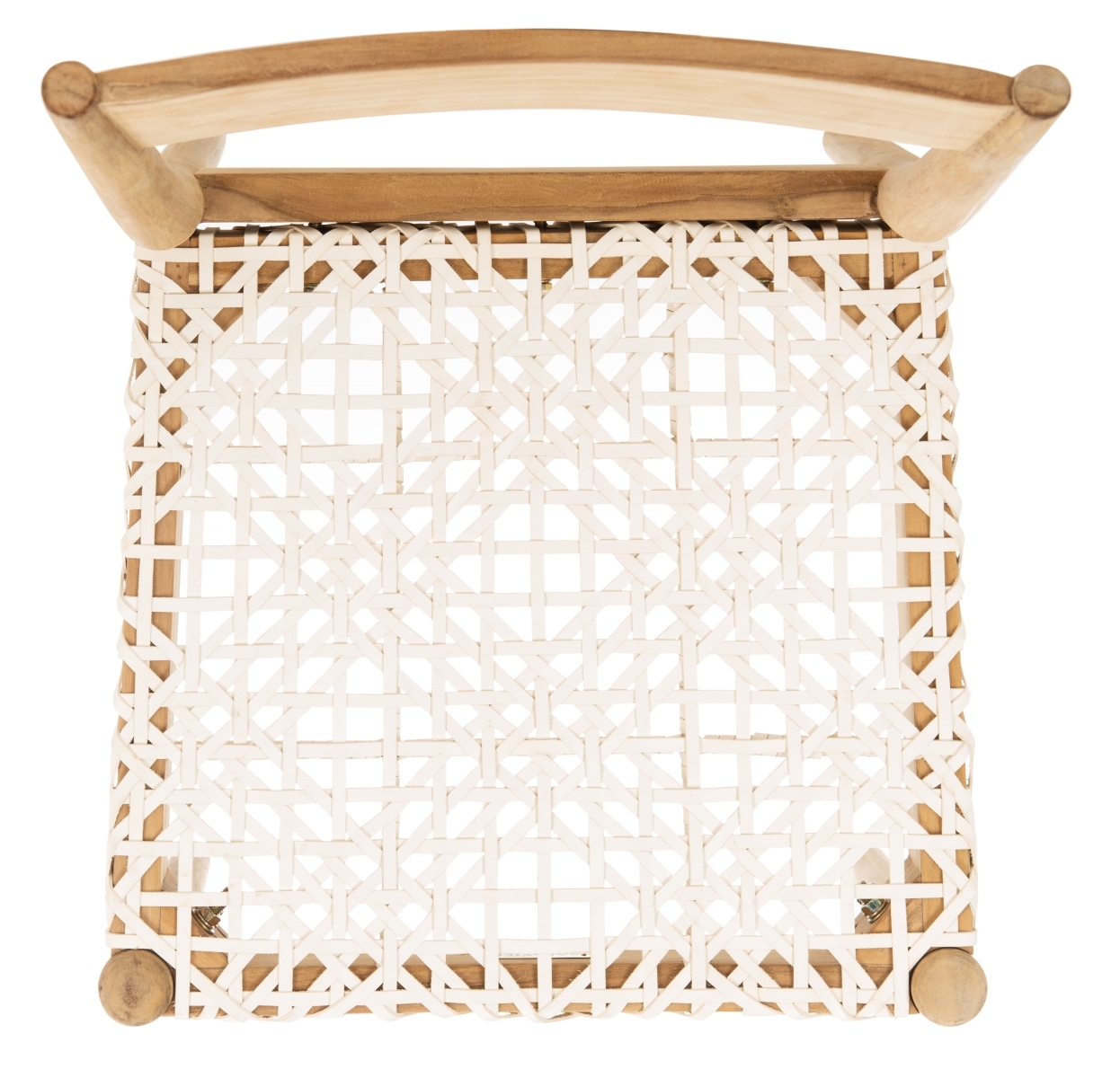 Pranit Dining Chair - White / Natural - Safavieh- SET2 - Image 4