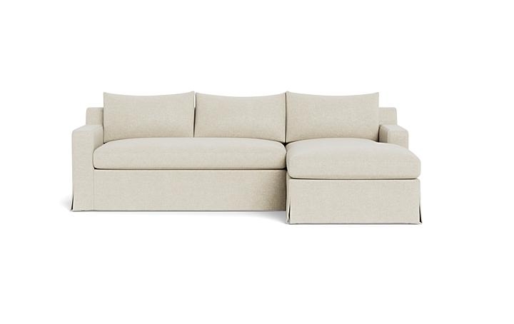 Sloan Slipcovered Right Chaise Sectional - Image 0