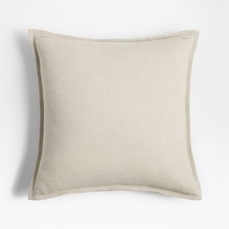 Maple Brown 20x20 Organic Laundered Linen Throw Pillow with Down-Alternative Insert - Image 6