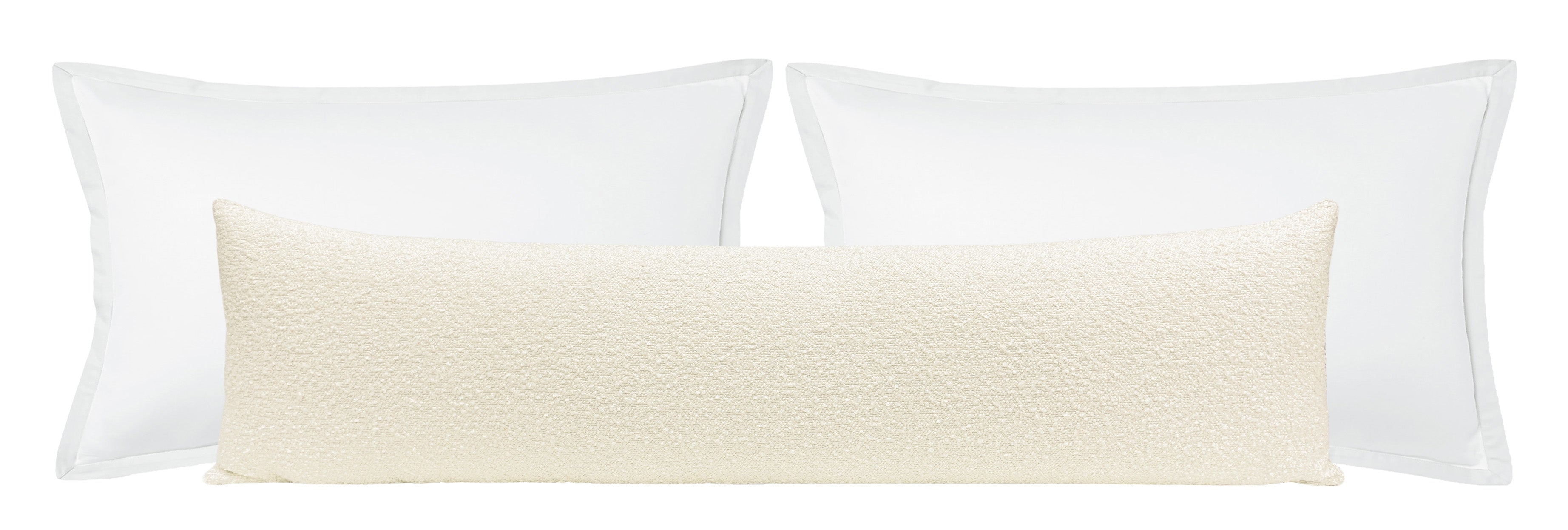 THE XL LUMBAR :: SIGNATURE BOUCLÉ // BONE - 14" X 48" - Image 2