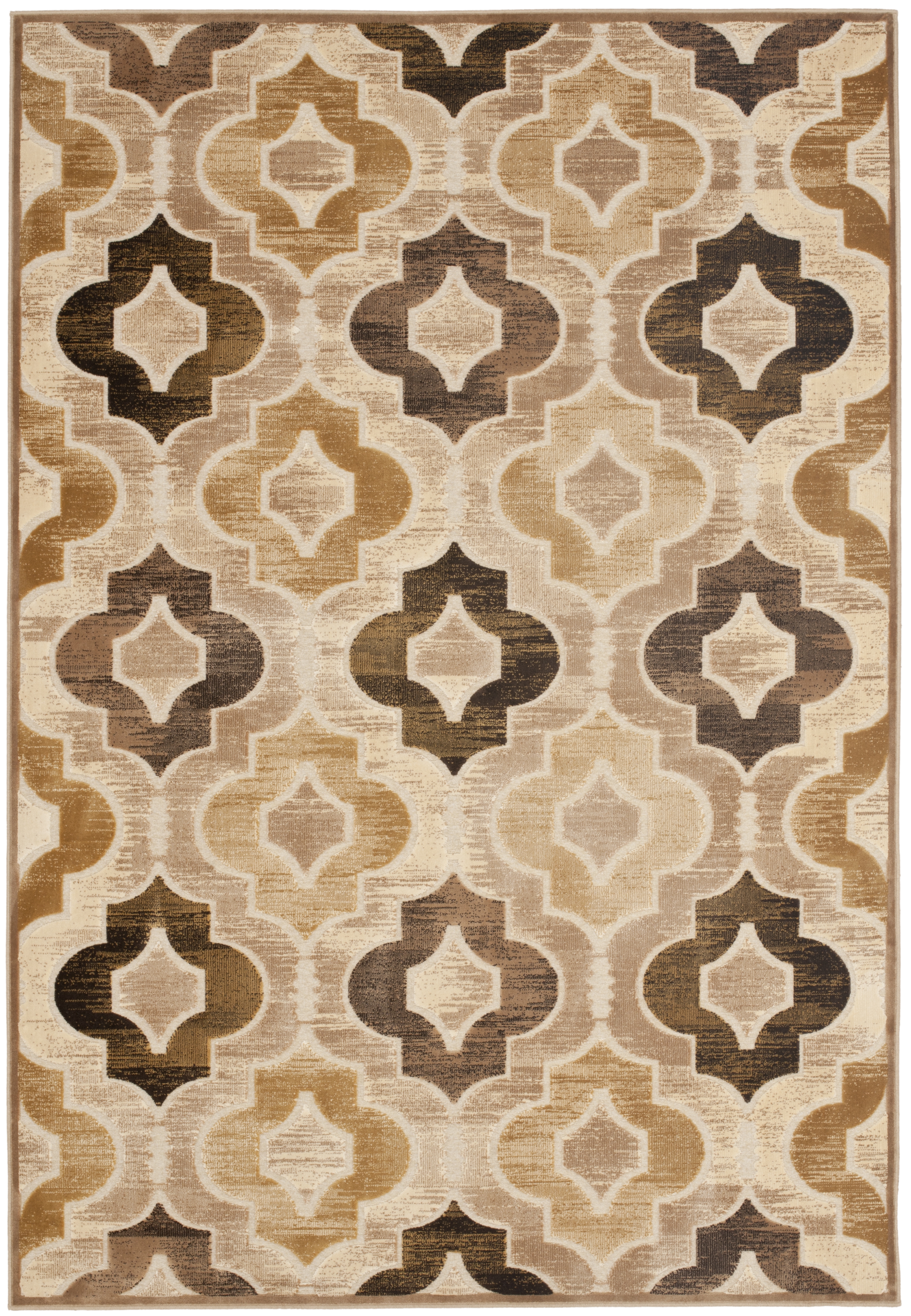 Arlo Home Woven Area Rug, PAR165-604, Taupe/Multi,  8' X 11' 2" - Image 0