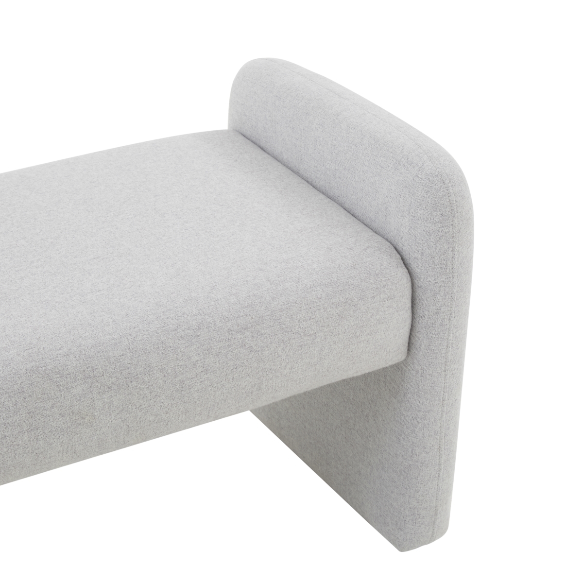 Patsy Chiclet Bench - Light Grey - Image 2