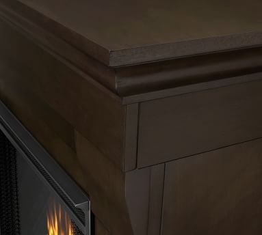Real Flame(R) Chateau Corner Electric Fireplace, Dark Walnut - Image 1
