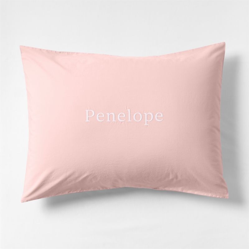 Cozy Cloud Orchid Rose Washed Organic Cotton Kids Sham - Image 1