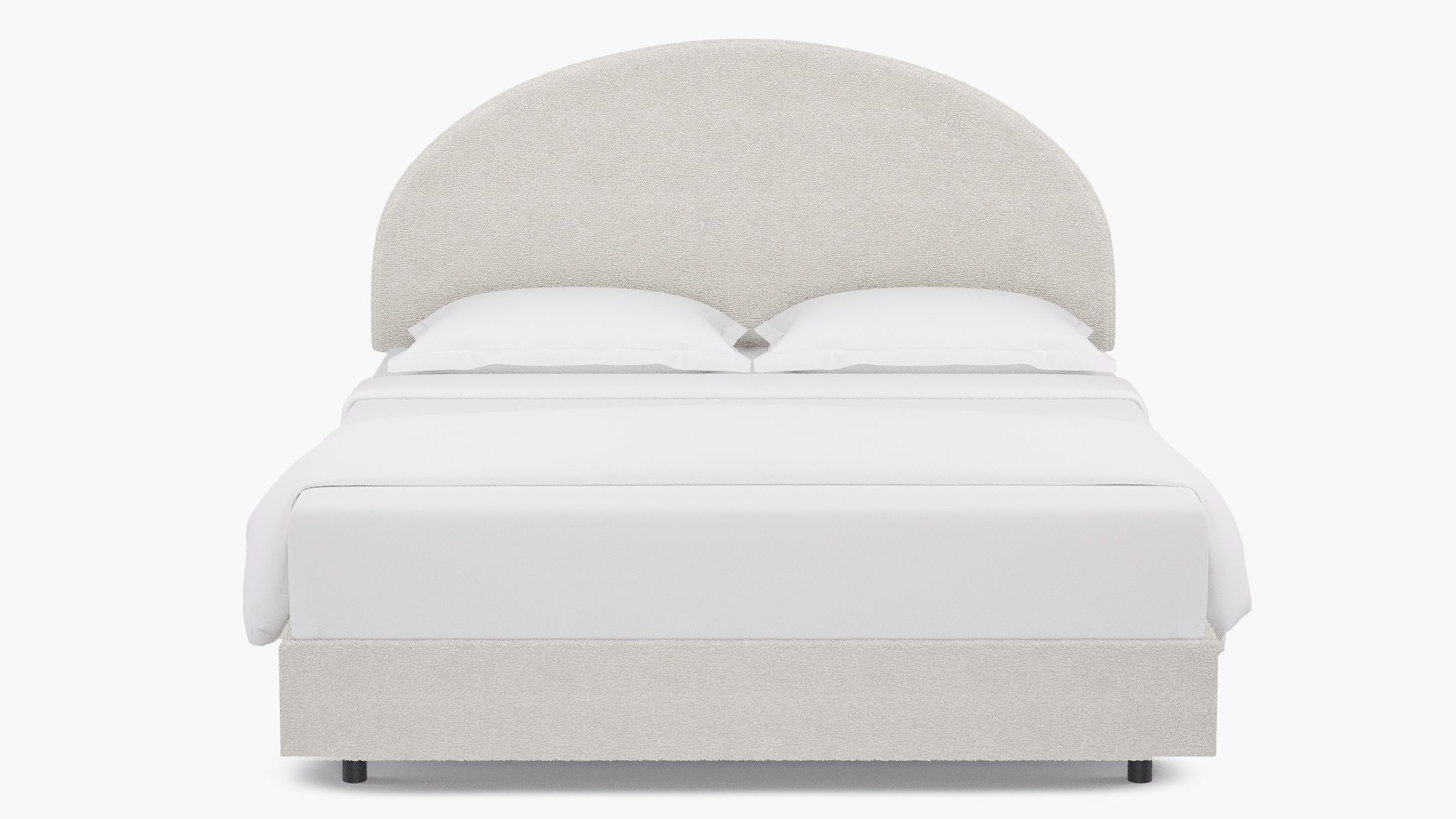 Arched Back Bed, Sheepskin, King - Image 0