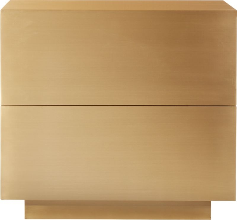 Penn Brass Clad Wide 2 Drawer File Cabinet - Image 2