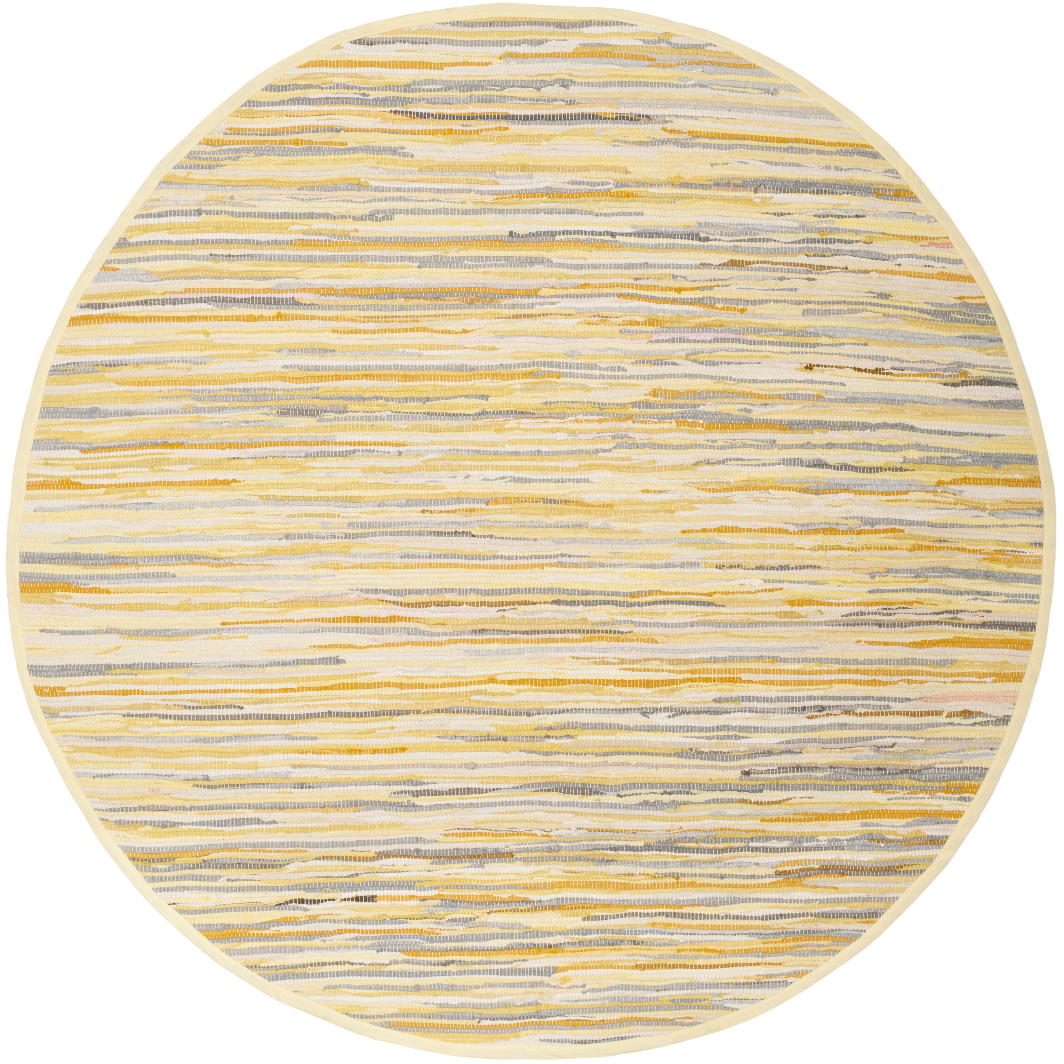 Arlo Home Hand Woven Area Rug, RAR129N, Gold/Multi,  6' X 6' Round - Image 0