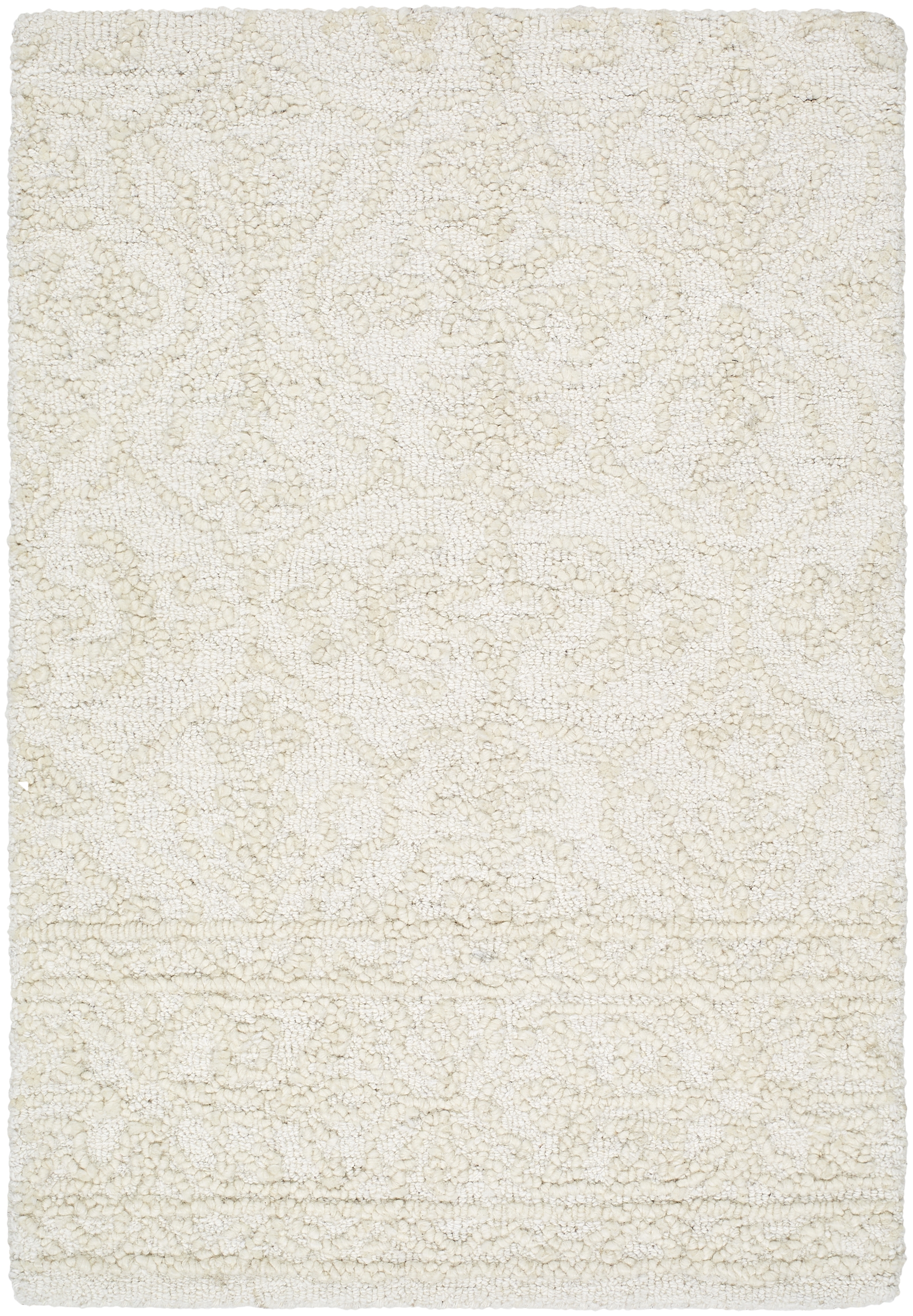 Sicily Beige Indoor 5' x 7'6" Handmade Rug - Image 0