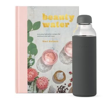 Beauty Water Hydration 2-Piece Gift Set (book &amp; water bottle) - Blush - Image 5