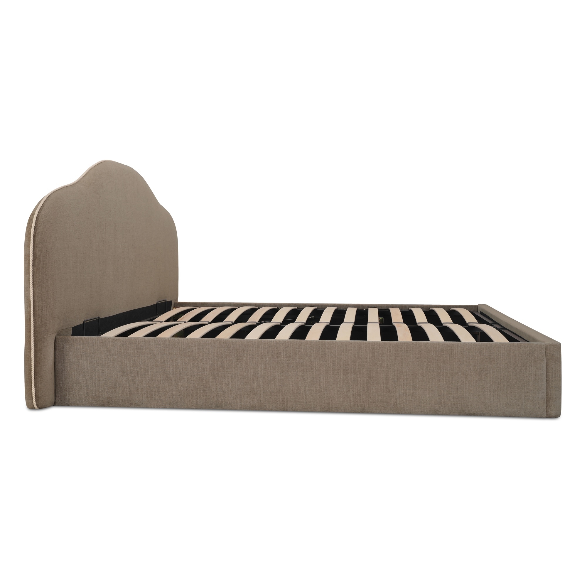 Maggie Queen Storage Bed Taupe - Image 2