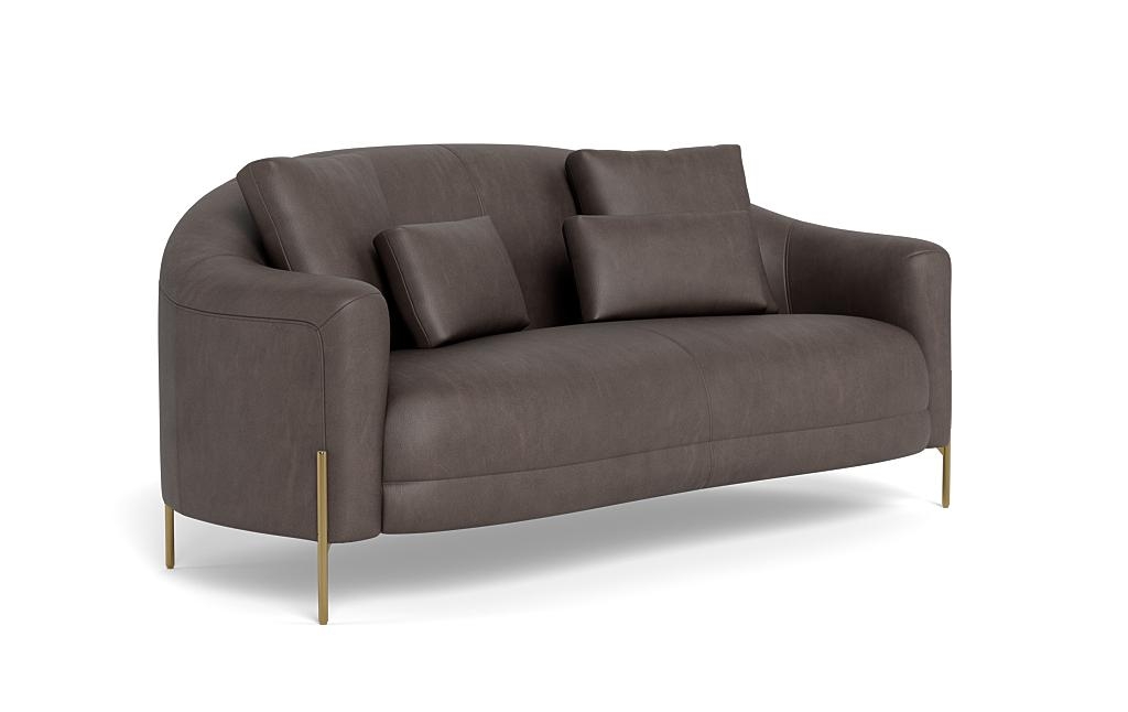 Fiona Leather 2-Seat Sofa - Image 1