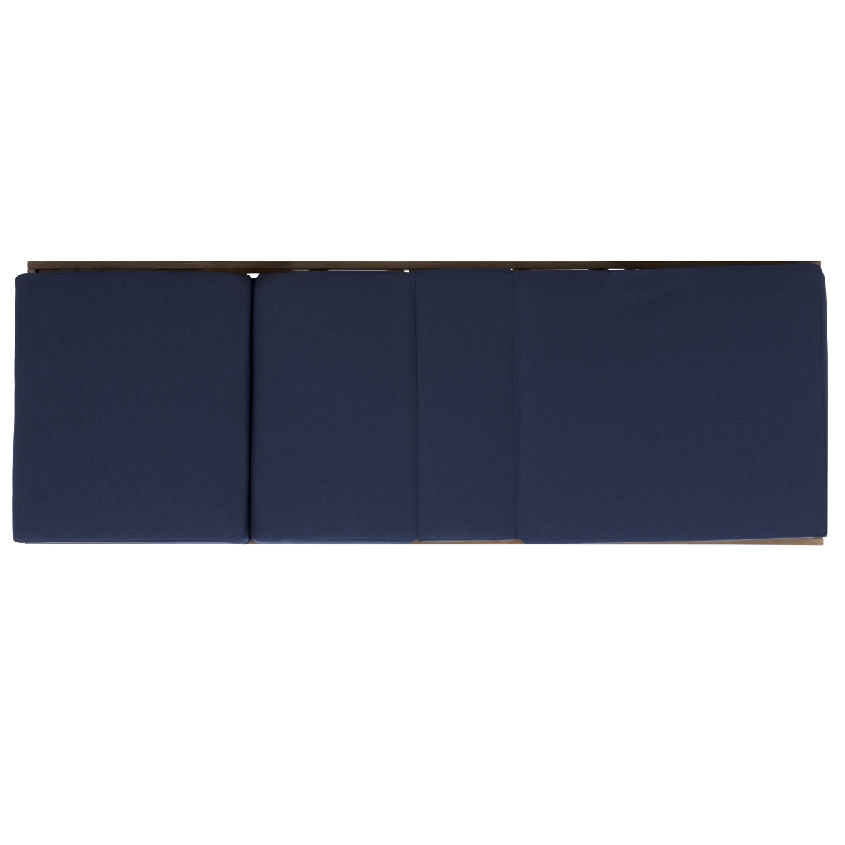 Vincent Wood Chaise Lounge Chair - Natural/Navy - Image 5