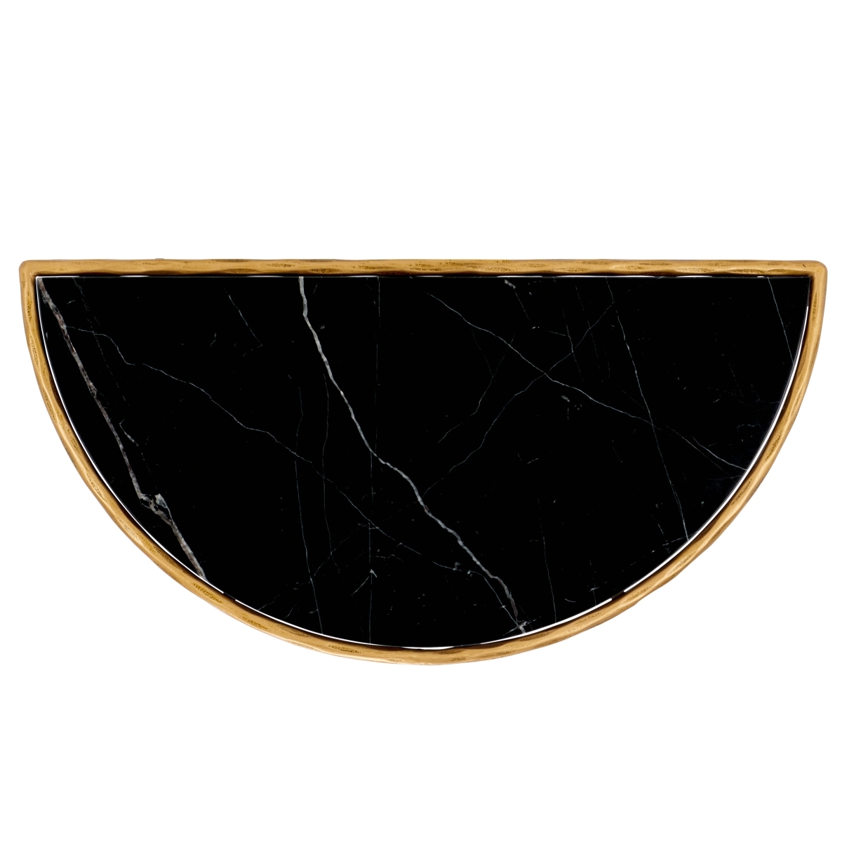 Jessa Forged Metal Console Table - Brass/Black - Image 3