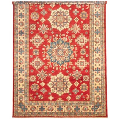 One-of-a-Kind Hypoluxo Hand-Knotted 2010s Gazni Red/Gold 8' x 10' Wool Area Rug - Image 0
