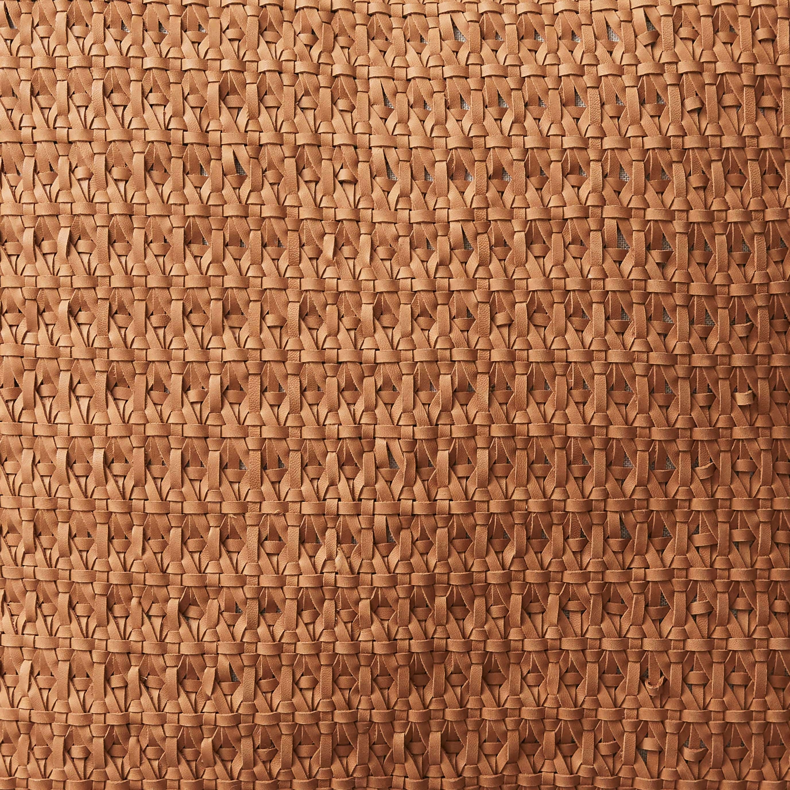 The Citizenry Nehali Leather Pillow | 18" x 18" | Caramel - Image 1