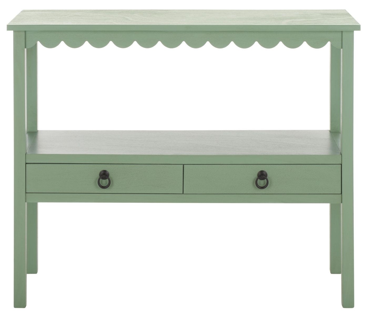 Haven Lower 2 Drawer Console - Sage Green - Image 0
