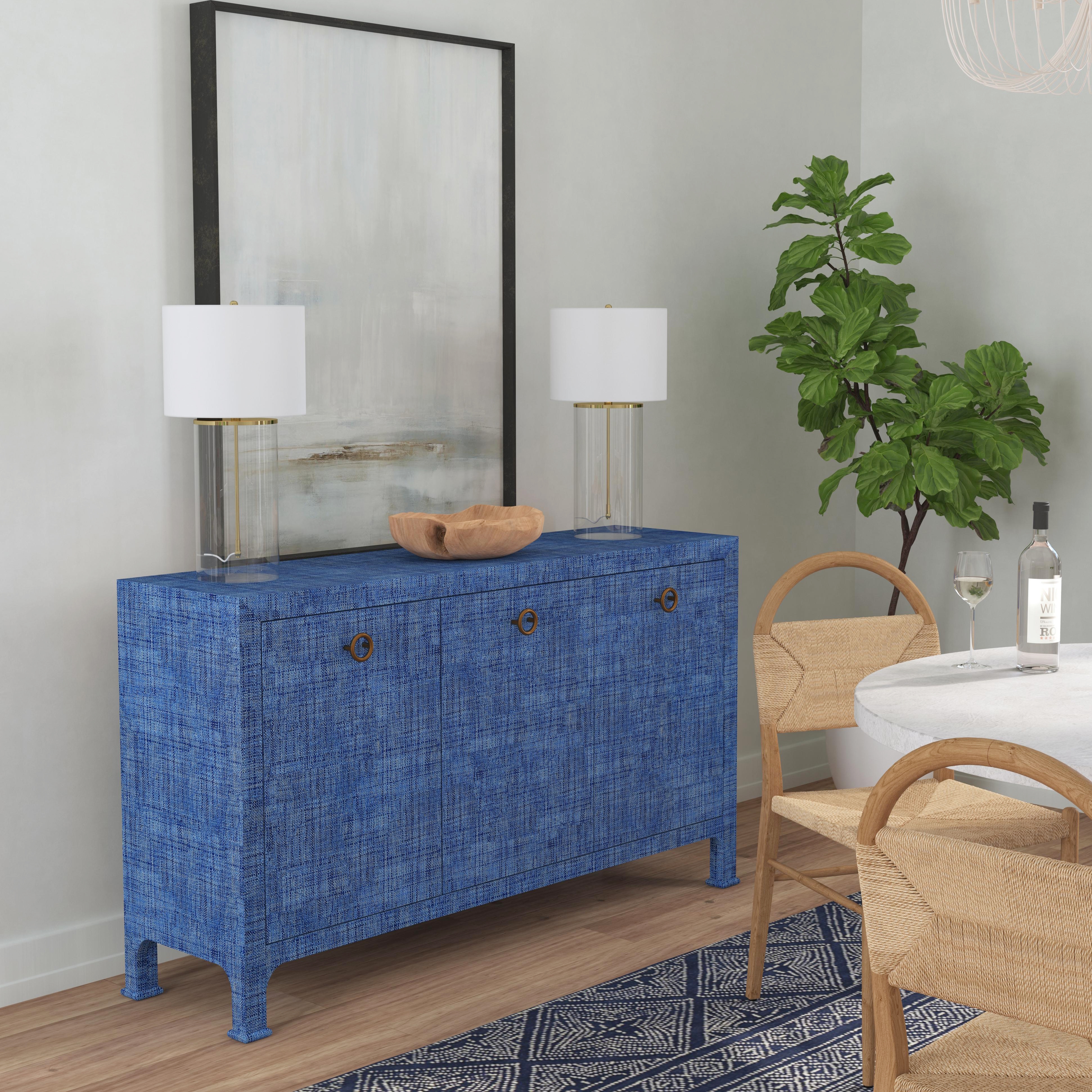 Chatham Blue Raffia Sideboard - Image 1