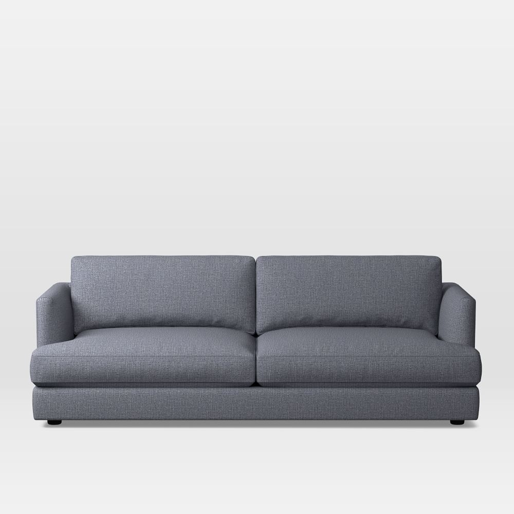 Haven 84" Multi-Seat Sofa, Standard Depth, Yarn Dyed Linen Weave, Graphite - Image 0