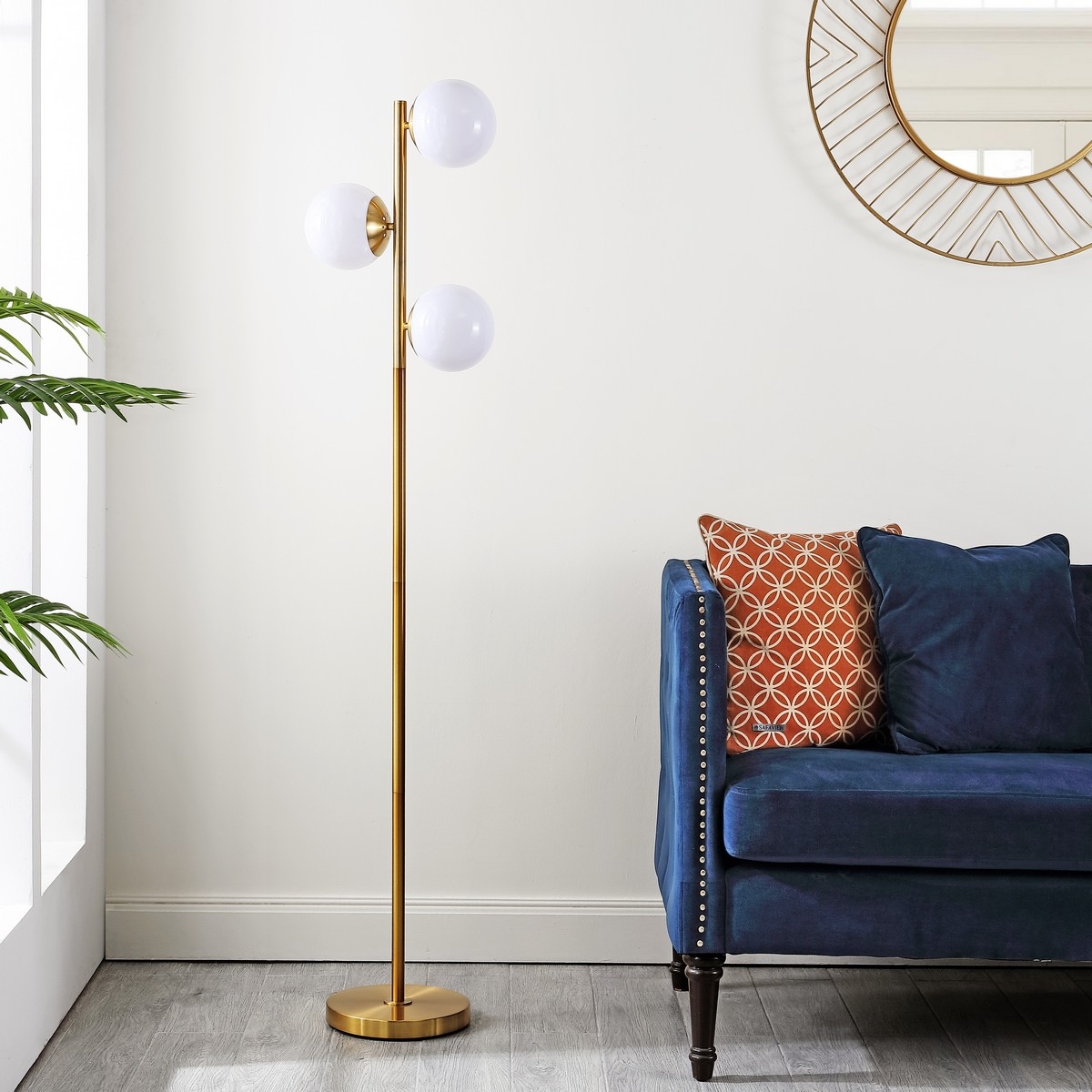 Devlyn 3Lt 62" Floor Lamp - Gold - Safavieh - Image 2