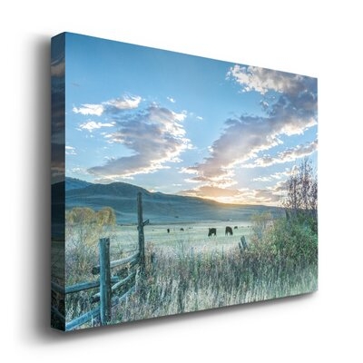 Ranch Sunrise - Wrapped Canvas Photograph Print - Image 0