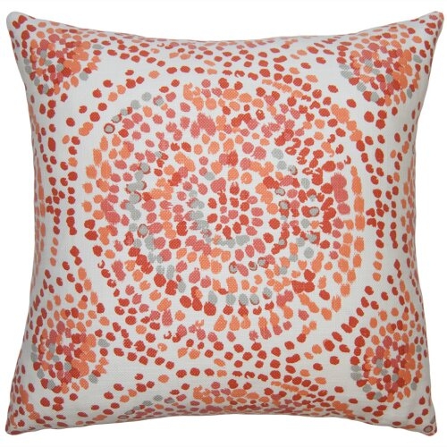 Square Feathers Diego Fancy Pillow Size: 24" x 24" - Image 0
