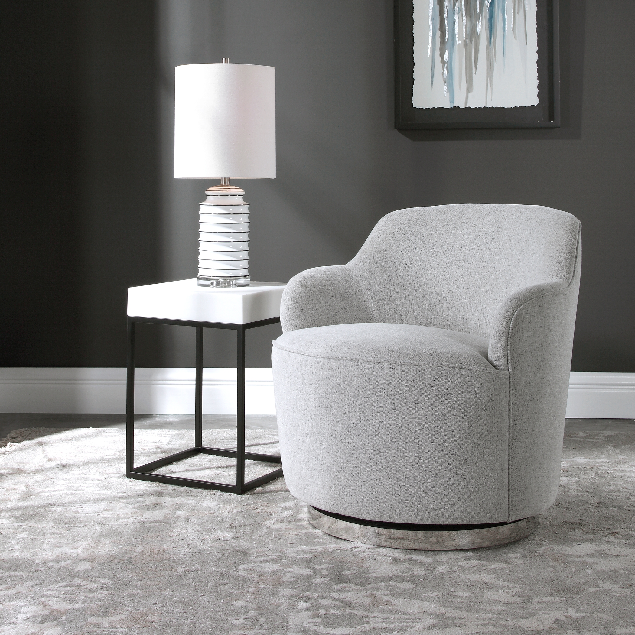 Hobart Casual Swivel Chair - Image 2