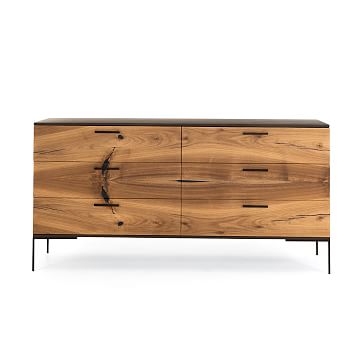 Natural Wood 6 Drawer Dresser - Image 3