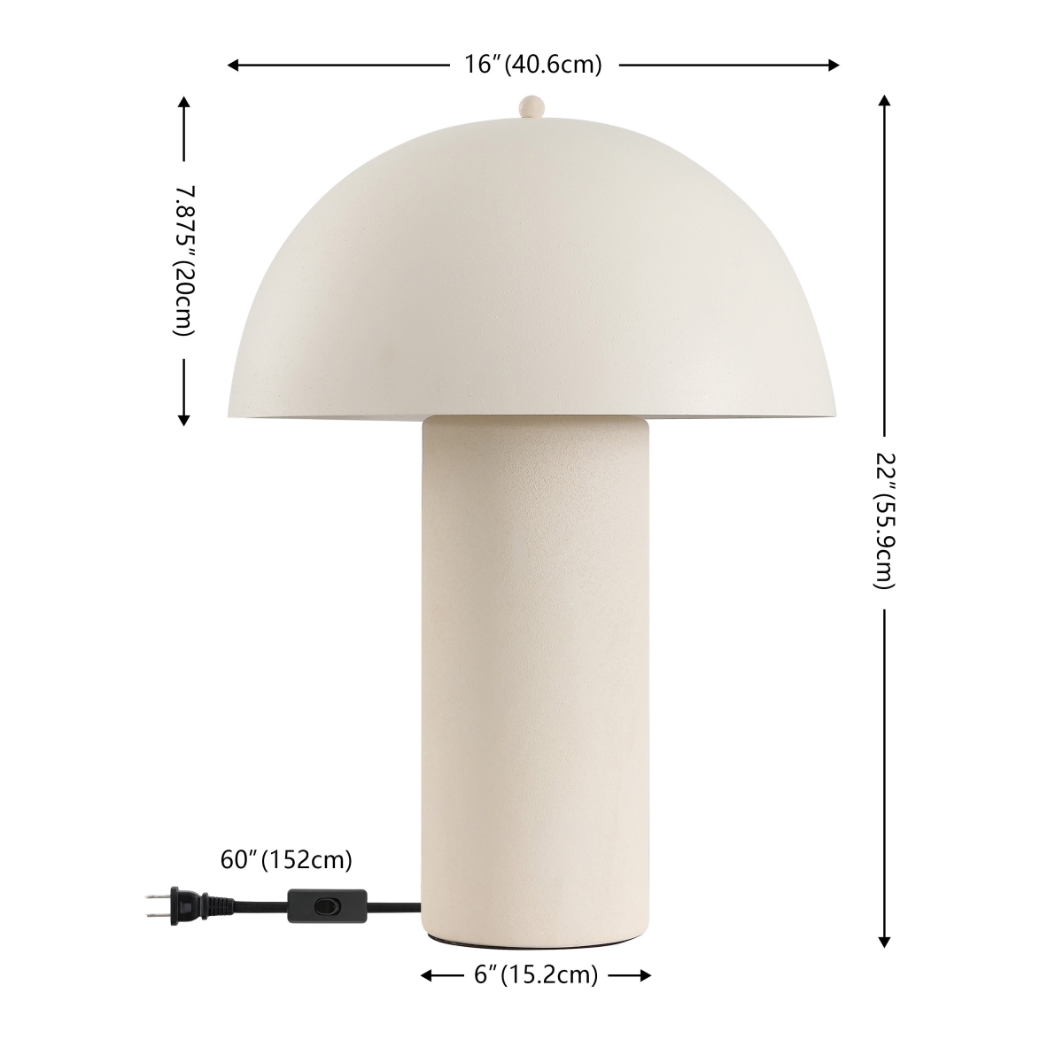 Masson 22" Table Lamp - Sand - Image 4