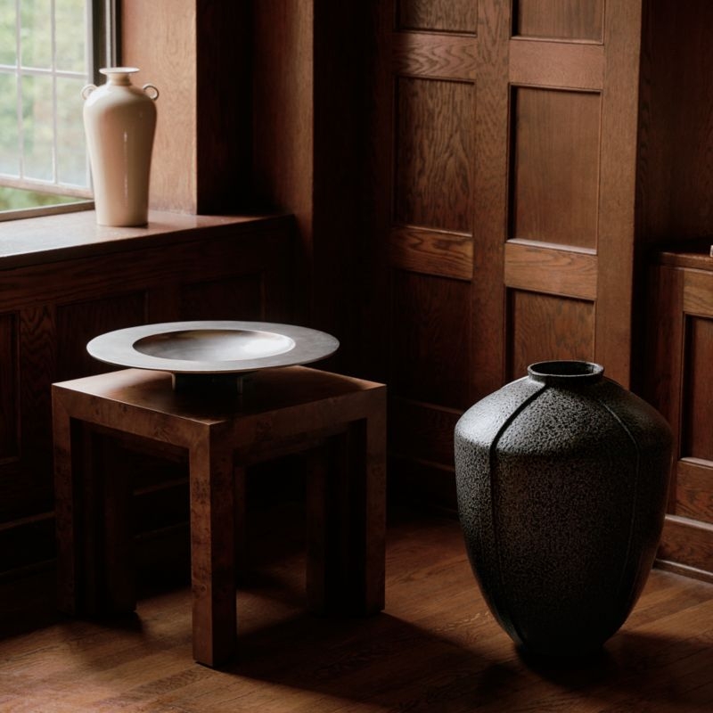 Ephemere Light Beige Ceramic Vase 14" by Athena Calderone - Image 2