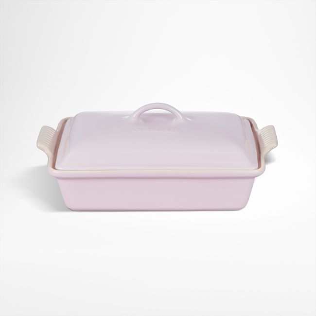 Le Creuset ® Heritage 4-Qt. Shallot Rectangular Casserole Dish with Lid - Image 0