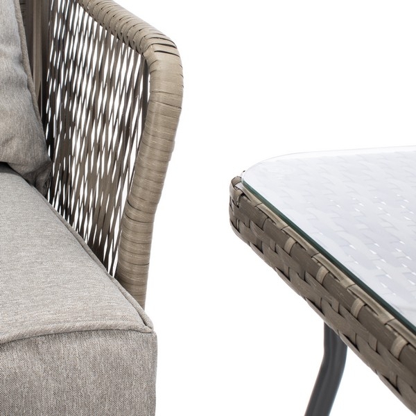 Indoor-Outdoor Narda 5 Pc Lounger Set - Grey/Grey - Safavieh - Image 3