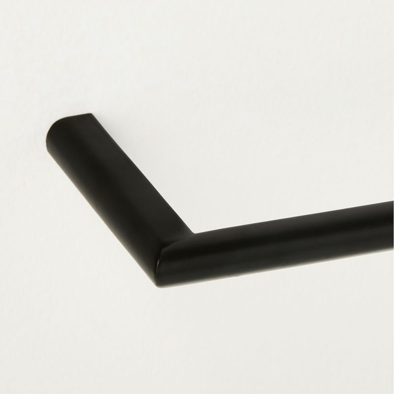 Curveaux Curved Matte Black Towel Bar 24" - Image 2