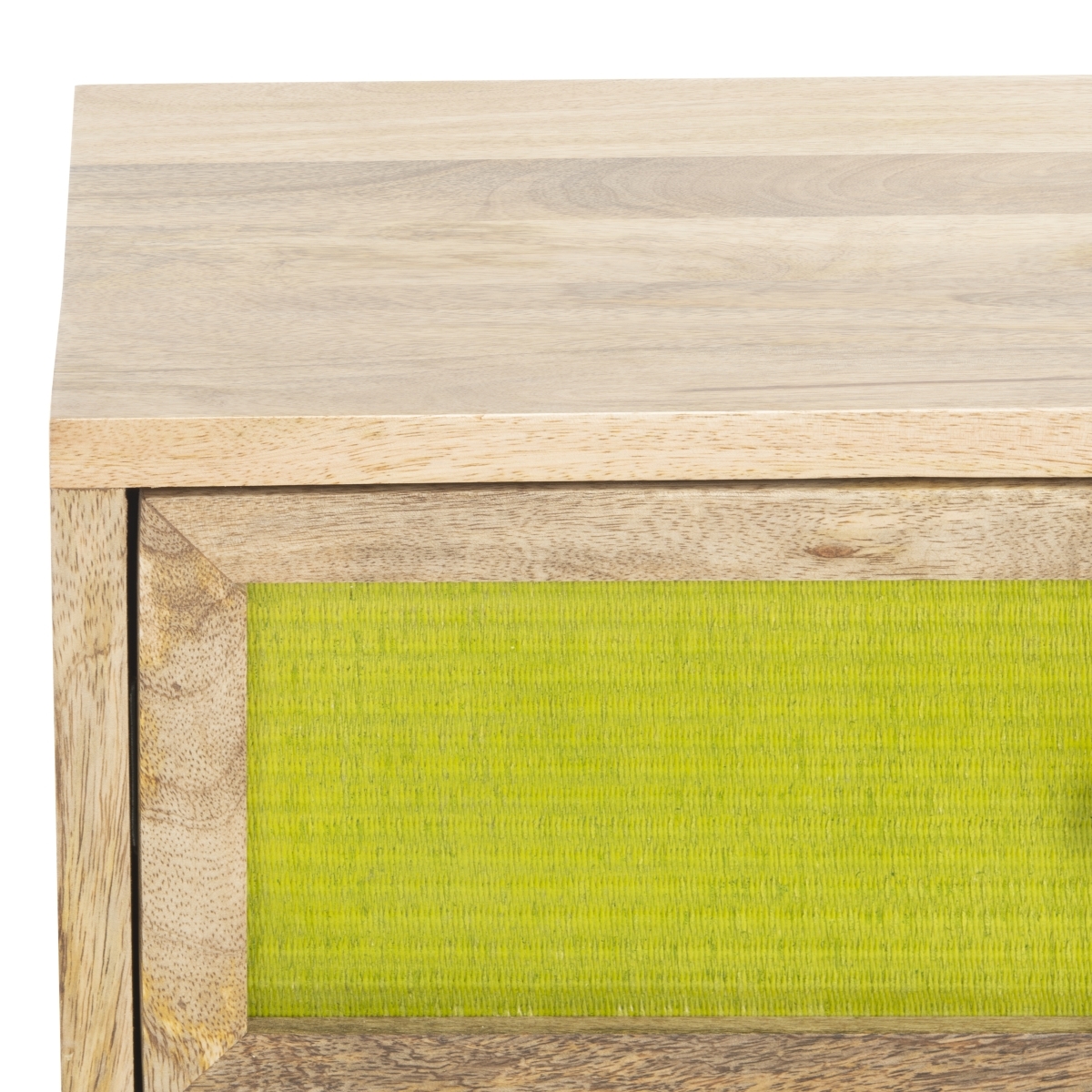 Bahiti 1 Drawer Nightstand - Natural / Black - Safavieh - Image 2