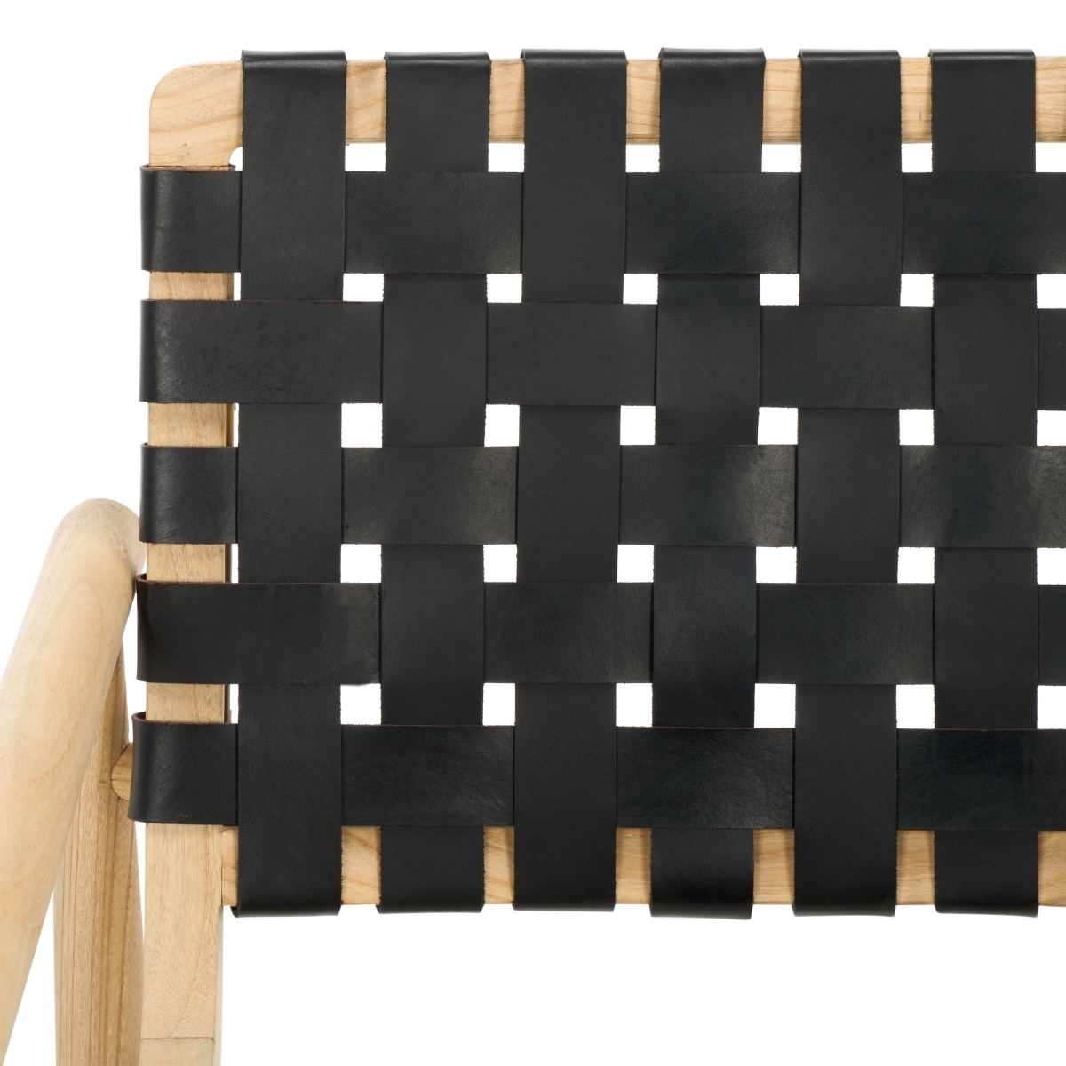 Dionne Accent Chair - Black / Natural - Safavieh - Image 2