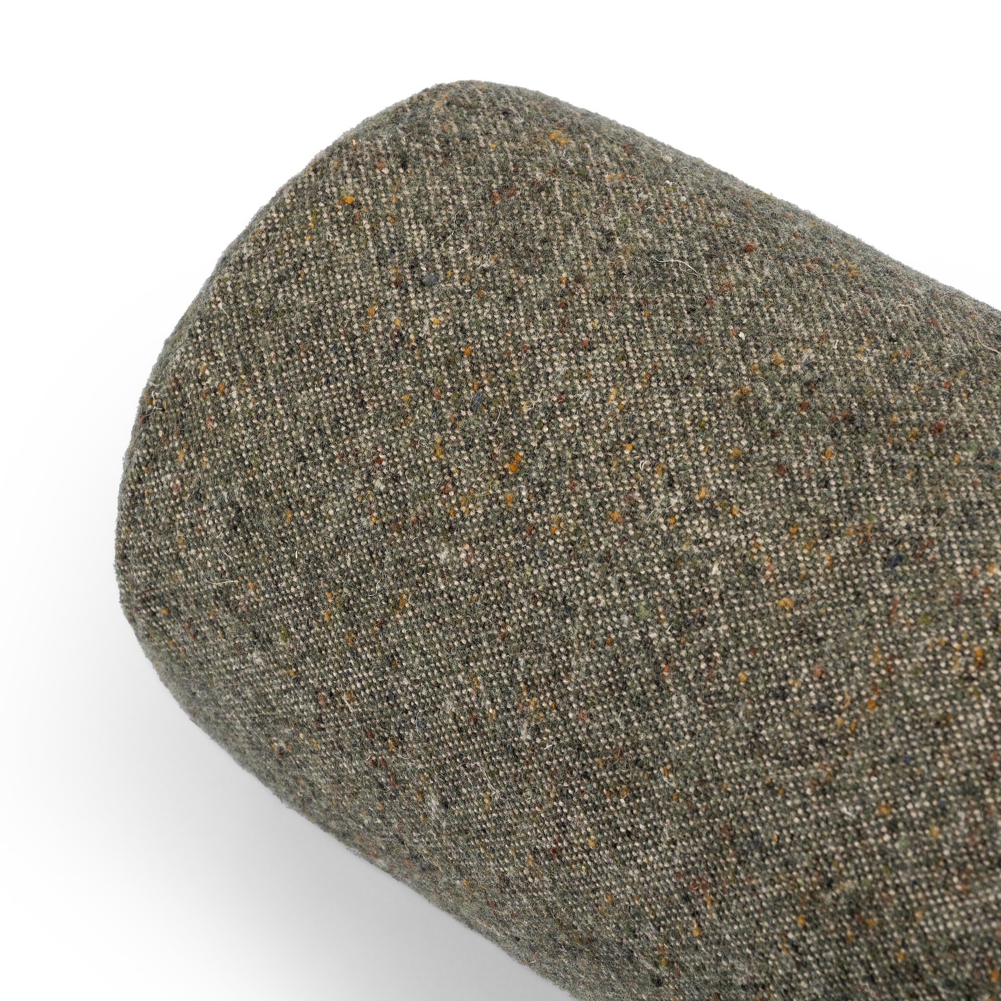 Stonewash Linen Bolster Pillow - Hasselt Olive Green - Image 4