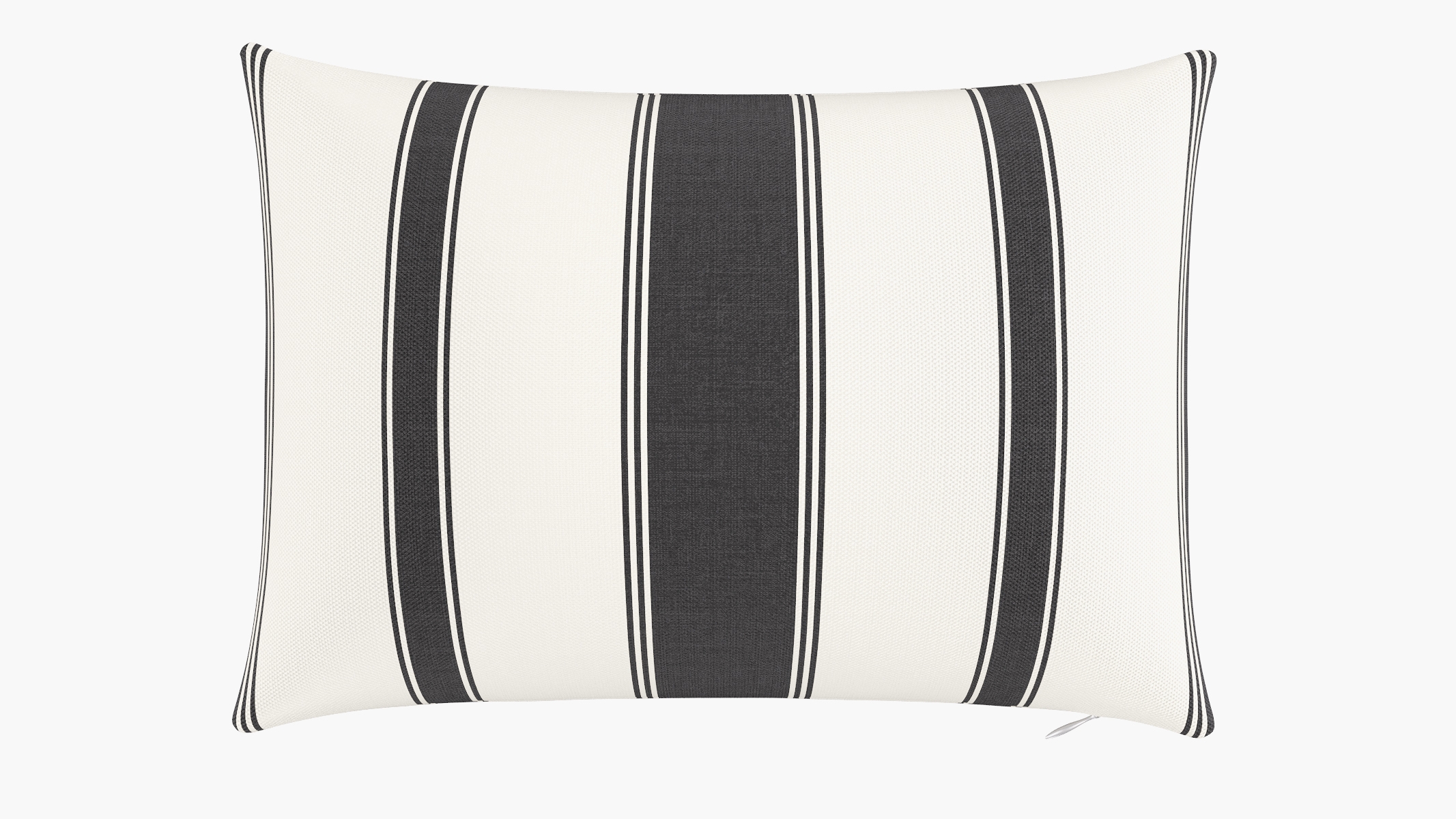 Throw Pillow 14" x 20", Ink Clarence Stripe, 14" x 20" - Image 0