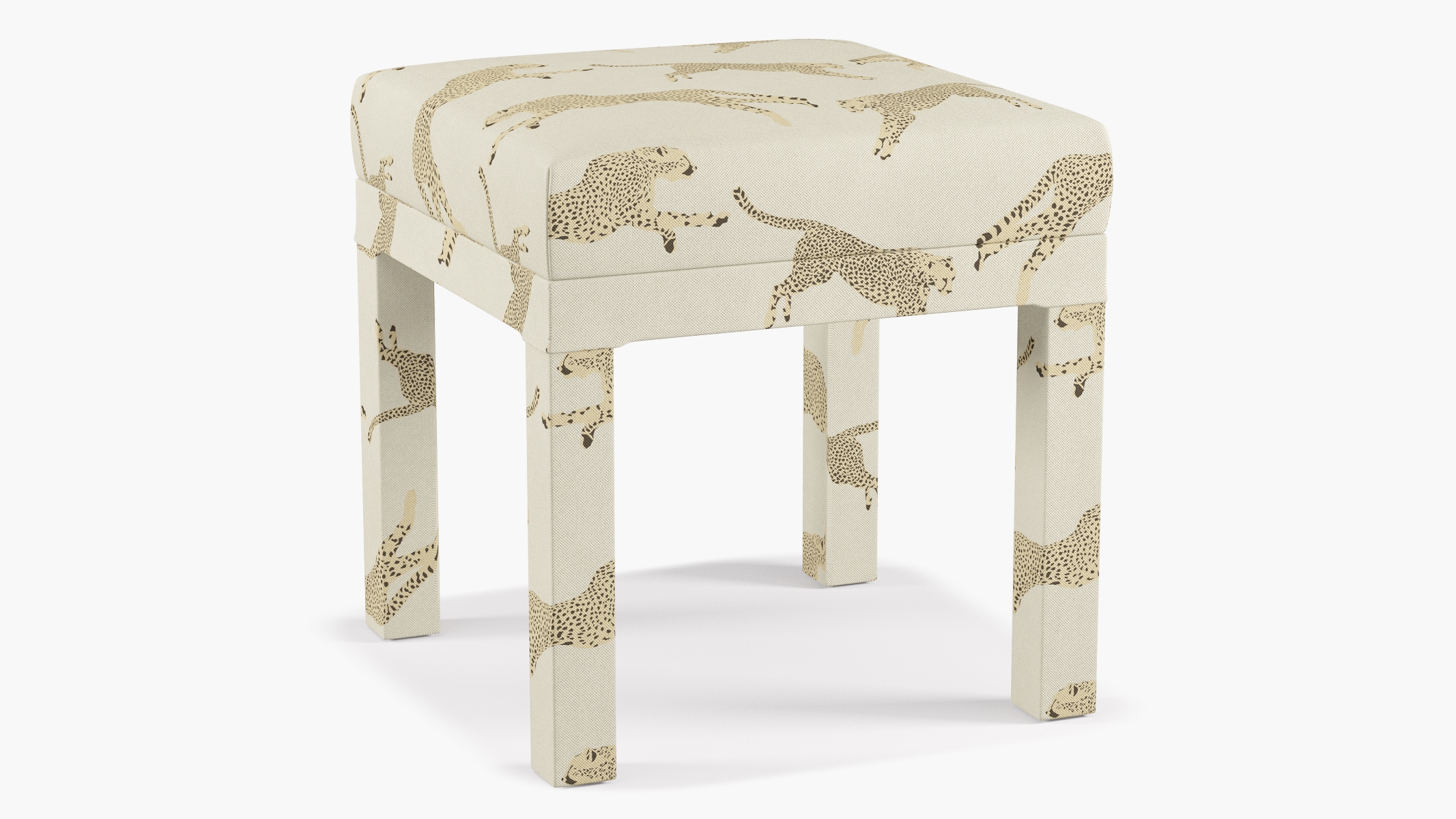 Parsons Ottoman, Desert Cheetah - Image 1