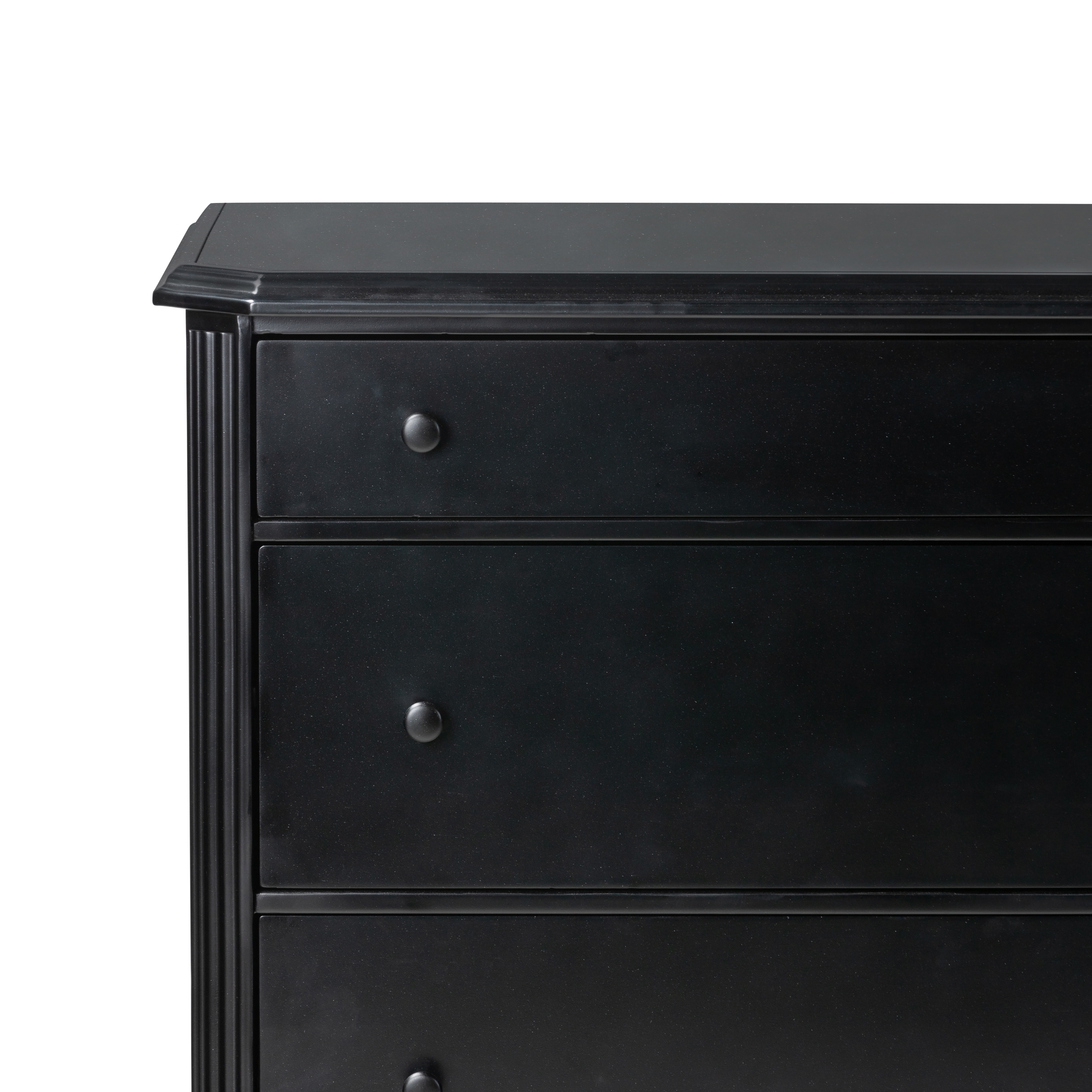 Lendon 3 Drawer Dresser-Black - Image 2
