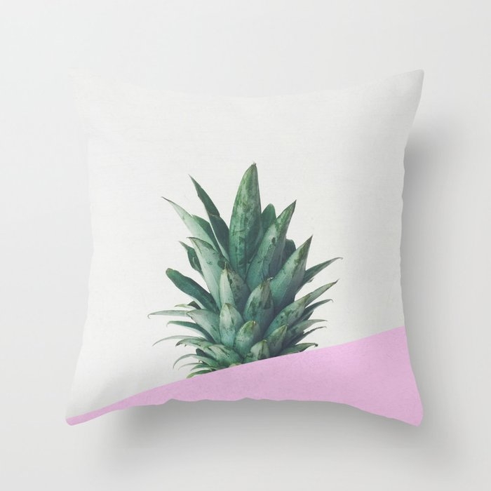 Pineapple Dip Throw Pillow by Cassia Beck - Cover (16" x 16") With Pillow Insert - Outdoor Pillow - Image 0