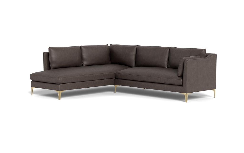 Caitlin Leather 3-Seat Left Bumper Sectional by The EverygirlÃ?Â® - Image 2