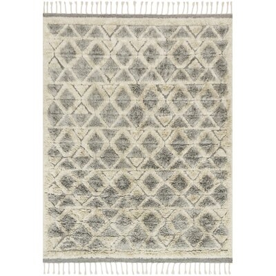 Vahag Hand-Knotted Wool Gray Rug - Image 0