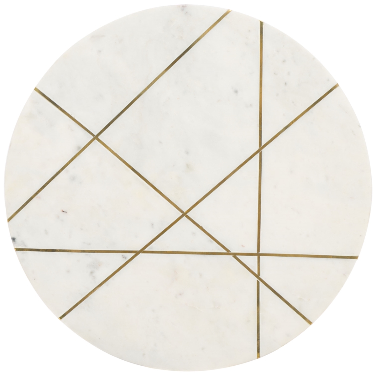 Capucine Side Table - Copper Marble / Copper - Safavieh - Image 5