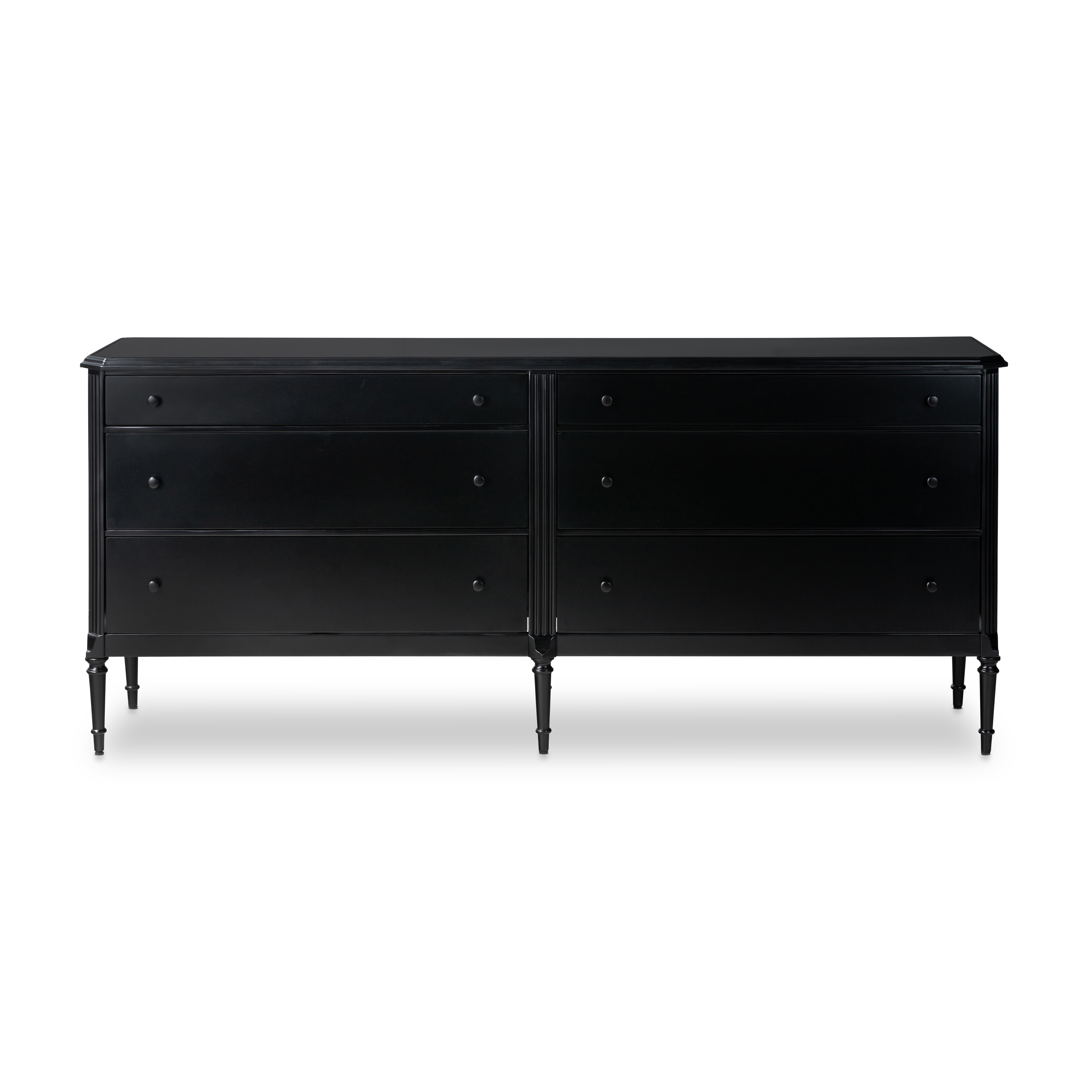Lendon 6 Drawer Dresser-Black - Image 3