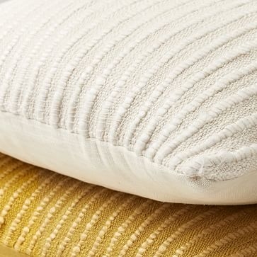 Soft Corded Pillow Cover, 12"x46", Natural Canvas - Image 1