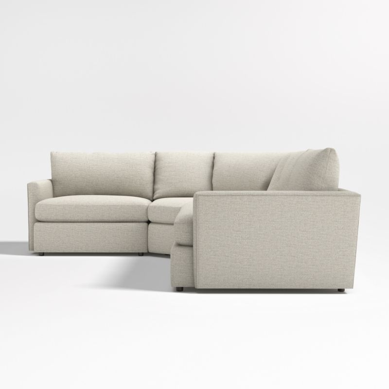 Lounge Deep 3-Piece L-Shaped Wedge Sectional Sofa - Image 2