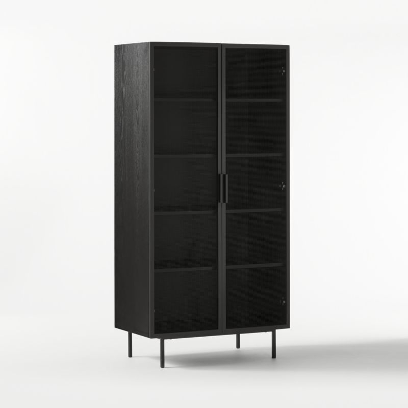 Trace Black Wire Mesh Door Bookcase II RESTOCK IN EARLY MAY, 2021 - Image 3
